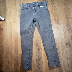 Thereabouts Boys 20 Husky Black Denim Jeans Adjustable Waist Straight Fit